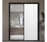 Film pour Fenêtre Intimité Givré 80 x 200 cm Depoli Film Occultant, Electrostatique Vitre, Non Adhésif Anti-UV Electrostatique Vitre pour Vitrage, Douche, Blanc Mat