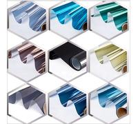 Film pour fenêtre isolant anti-chaleur, film solaire réfléchissant couleur miroir, film de confidentialité pour fenêtre, film vinyle anti-UV 99% Explosion-proof Film