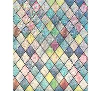 Film pour vitrail, 118 x 20 Pouces, Autocollants en Verre colorés, adhésif Statique, PVC réutilisable, Film de confidentialité épais pour fenêtre, pour la Maison, Le Bureau, l'école