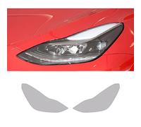 Film Protecteur de Phare de Voiture pour Tesla modèle 3/X/Y/S, Autocollant en TPU Transparent Noir fumée, pour modèle Y Transparent