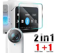 Film protecteur d'écran en verre HD Guatemala pour Insta 360 GO 3,film anti-rayures pour objectif de caméra d'action,écran LCD - Type 2 in 1 Glass