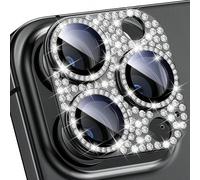 Film protecteur d'objectif de caméra pour iPhone 16 Pro Max et 16 Pro, accessoire de protection d'écran en verre de couvercle d'objectif en métal brillant, convient pour iPhone 16 Pro Max - 16 Pro, ca