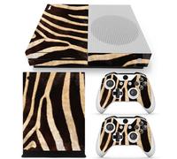 Film protecteur élégant en vinyle imitation fibre de carbone, découpé avec précision pour la console Xbox One Slim et ses manettes. Son adhésif