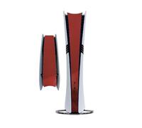 Film protecteur latéral pour PS5 Pro Disc & Digital Edition,Autocollant pour hôte de jeu,Plaques centrales de console,Vinyle anti-poussière Décalques Accessoires (rouge)