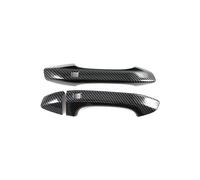 Film protecteur poignée Poignées de Porte Compatibles Kia Cérato BD 2019-2024, Double Design Intelligent Sans Perçage Anti-Rayures avec Montage Parfait pour Cuve de Porte(2 doors carbon fiber pattern)