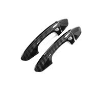 Film protecteur poignée Pour Ford Mondeo 5 2013-2019 Protège-Poignée Sans Trou Double Intelligent Accessoire Décoratif Anti-Rayures Pour Encadrement De Porte Extérieur(2 doors carbon fiber pattern)