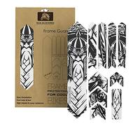 Film protecteur pour cadre de vélo en polyuréthane thermoplastique étanche contre les rayures, protection du cadre VTT, kit adhésif transparent conçu pour vélo tout-terrain, installation facile