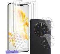 Film Protection Écran TPU Flexible Auto-Cicatrisant + Verre Trempé 9H pour Huawei Mate 50 Pro 5G - 3 Films et 2 Protège-Objectifs HD Transparent