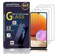 Film protection écran - VCOMP - Samsung Galaxy A32 4G 6.4 pouces (SM-A325F) - Verre trempé - Pack de 3 - Anti-bulles