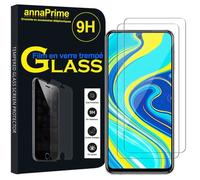 Film protection écran verre trempé - VCOMP - Xiaomi Redmi Note 9S / Note 9 Pro / Note 9 Pro Max 6.67"" - Pack 2 - Anti-bulles - Noir