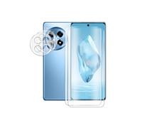 Film protection incurvé pour OnePlus 12R 5G 6.78 et verre trempé camera arrière [Lot de 2] Protection écran --
