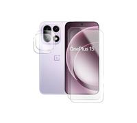 Film protection pour OnePlus 15 5G 6.78" CPH2747, CPH2745, PLK110 et verre trempé camera arrière [Lot de 2] Protection écran - -