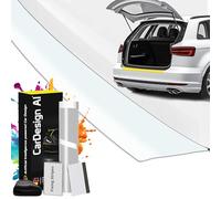 Film protection seuil de coffre compatible avec Audi A4 B8 Avant 2008-2015 & S4/RS4 (5 portes, Break) : pour seuil de chargement, peiture, voiture pour pare choc arriere, anti-rayures (transparente)
