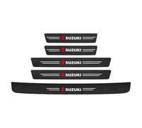 Film Protection Seuil de Coffre Voiture pour Suzuki Swift/Sport/Hybrid 2017-2020 2021 2022 2023,Protection Seuil de Porte de Voiture Carbone Adhésif Protege Portiere Voiture Film, 5 pièces