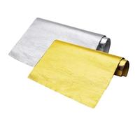 Film Protection Thermique Pour Automobile Fibre Verre Résistante Aux Hautes Températures Aluminium Coussin Isolant Auto-adhésif tapis d'isolation(Silver-03)