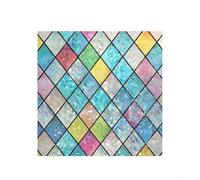 Film PVC pour fenêtre - Motif diamant - Pour contrôler la lumière du soleil et améliorer l'intimité intérieure (45 cm x 1 m)