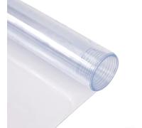 Film PVC transparent en vinyle imperméable pour loisirs créatifs, sac à main, parapluie, housse de protection en plastique pour cosmétiques, doublure de chaussures (20 x 120 cm, transparent)