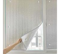 Film Réfléchissant D'Isolation Thermique, 8mm, Film Fenetre Anti Regard Anti Chaleur, avec Ventouse, pour Bureau,Garage Aluminium Film Anti Chaleur, Facile À Démonter(Gray,60x80cm)