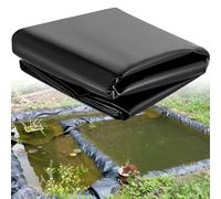 Film résistant aux intempéries pour bassin d'eau, bassins à poissons, fontaines, petits étangs, cascades, étang de jardin (7 m x 10 m) Noir