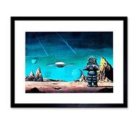 FILM ROBBY ROBOT FORBIDDEN PLANET SPACE STARS SCI FI FRAMED ART PRINT PICTURE & MOUNT F12X551