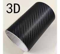 Film Rond En Vinyle En Fibre De Carbone Noir,Autocollant Intérieur De Voiture Étanche,Films De Protection Anti-Rayures Pour Moto,Jo 3d 4d 5d 6d - Type 3d-20x152cm