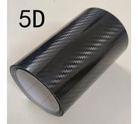 Film Rond En Vinyle En Fibre De Carbone Noir,Autocollant Intérieur De Voiture Étanche,Films De Protection Anti-Rayures Pour Moto,Jo 3d 4d 5d 6d - Type 5d-30x152cm