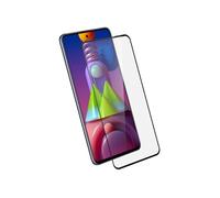 Protection d'écran pour smartphone AVIZAR Film pour Samsung Galaxy M51 Verre Trempé 9H Anti-traces Transparent Contour Noir