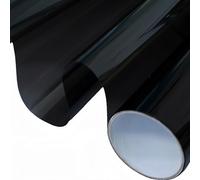 Film Solaire Anti Chaleur 45 x 500 cm Film Adhesif Effet Miroir D'Intimité Filtre Fenetre Anti Regard Chaleur UV Opaque pour Vitre pour Fenêtre Maison Bureau, Noir
