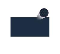 vidaXL Film solaire de piscine flottant PE 1000x500 cm Noir et bleu