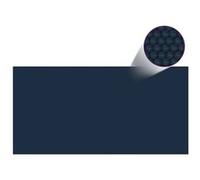 vidaXL Film solaire de piscine flottant PE 1000x500 cm Noir et bleu