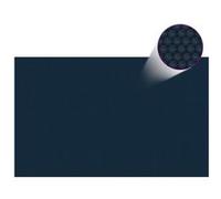 Film solaire de piscine flottant PE 260x160 cm Noir et bleu Noir et bleu G