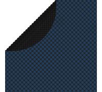 Film solaire de piscine flottant PE 300 cm Noir et bleu