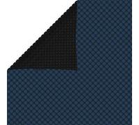 Film solaire de piscine flottant PE 450x220 cm Noir et bleu