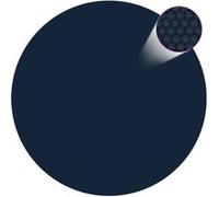 vidaXL Film solaire de piscine flottant PE 488 cm Noir et bleu