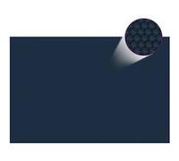 vidaXL Film solaire de piscine flottant PE 600x400 cm Noir et bleu