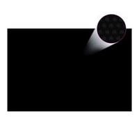 vidaXL Film solaire de piscine PE rectangulaire flottant 6x4 m Noir