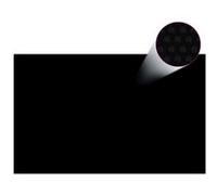 vidaXL Film solaire de piscine PE rectangulaire flottant 8x5 m Noir
