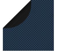 vidaXL Film solaire de piscine 210 cm – PE épais – Noir et bleu – Réduit l'évaporation