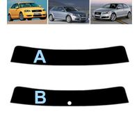 Film Solaire Prédécoupé Teinté Pare-Brise pour-Audi A3 3-Portes 2003-2010 (05% Noir Fumé Super, B)
