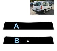 Film Solaire Prédécoupé Teinté Pare-Brise pour-Citroen Berlingo 5-Portes 2008-2018 (20% Noir Fumé Foncé, A)