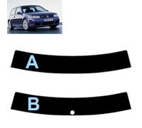 Film Solaire Prédécoupé Teinté Pare-Brise pour Golf IV 3-Portes 1998-2003 (05% Noir Fumé Super, B)