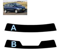 Film Solaire Prédécoupé Teinté Pare-Brise pour Megane Scenic 5-Portes 1996-1999 (05% Noir Fumé Super, B)
