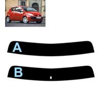 Film Solaire Prédécoupé Teinté Pare-Brise pour-Mitsubishi Colt 3-Portes 2004-2008 (35% Noir Fumé Moyen, A)