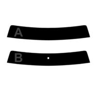 Film Solaire Prédécoupé Teinté Pare-Brise pour-Peugeot 106 3-Portes 1996-2002 (05% Noir Fumé Super, A)