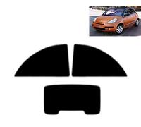 Film Solaire Prédécoupé Teinté pour-Citroen C3 Pluriel 2-Portes 2003-2010 Vitres Arrière & Lunette (05% Noir Fumé Super)