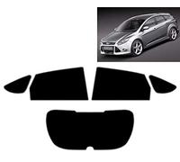 Film Solaire Prédécoupé Teinté pour Focus 5-Portes 2011-2018 Vitres Arrière & Lunette (35% Noir Fumé Moyen)
