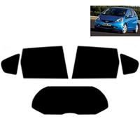Film Solaire Prédécoupé Teinté pour-Honda Jazz 5-Portes 2009-2014 Vitres Arrière & Lunette (05% Noir Fumé Super)