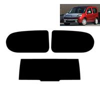 Film Solaire Prédécoupé Teinté pour Kangoo Be Bop 3-Portes 2009-2011 Vitres Arrière & Lunette (20% Noir Fumé Foncé)