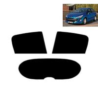 Film Solaire Prédécoupé Teinté pour-Peugeot 308 5-Portes 2007-2013 Vitres Arrière & Lunette (20% Noir Fumé Foncé)