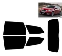 Film Solaire Prédécoupé Teinté pour-Peugeot 308 5-Portes Break 2014-2021 Vitres Arrière & Lunette (05% Noir Fumé Super)